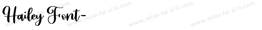 Hailey Font字体转换